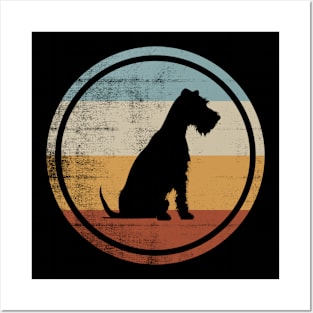 Retro Style Vintage Design Welsh Terrier Dog Posters and Art